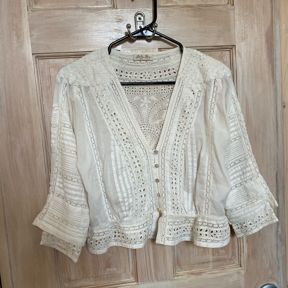 LoveShackFancy Botanic Victorian Blouse